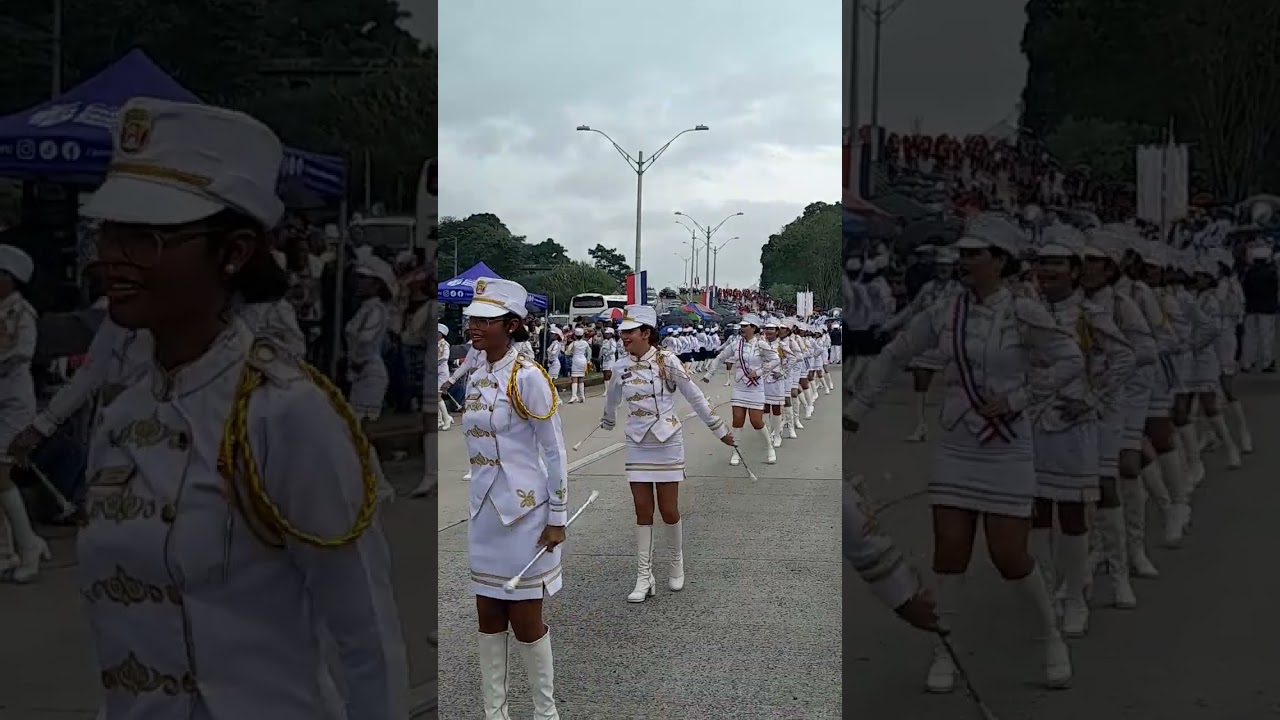Desfile Cívico Corredor de Los Pobres Panamá 2025, Instituto América 🇵🇦🥁🎺