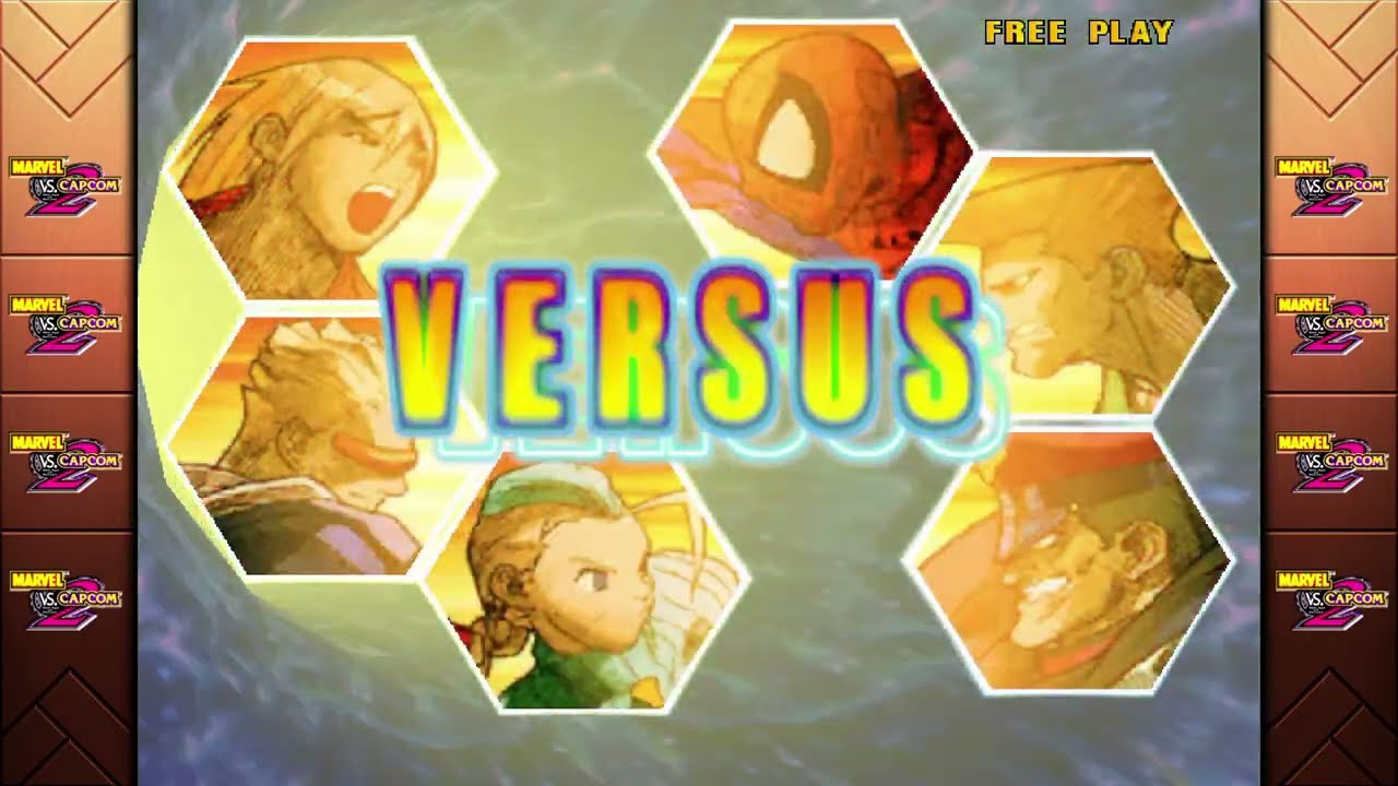 Marvel vs. Capcom 2 (PlayStation 4) Arcade as Ken, Captain Commando & Cammy