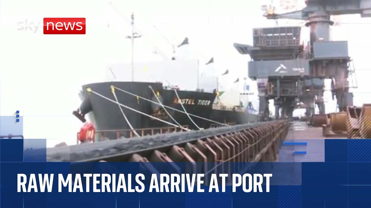 British Steel latest: Raw materials for Scunthorpe plant arrive at nearby port