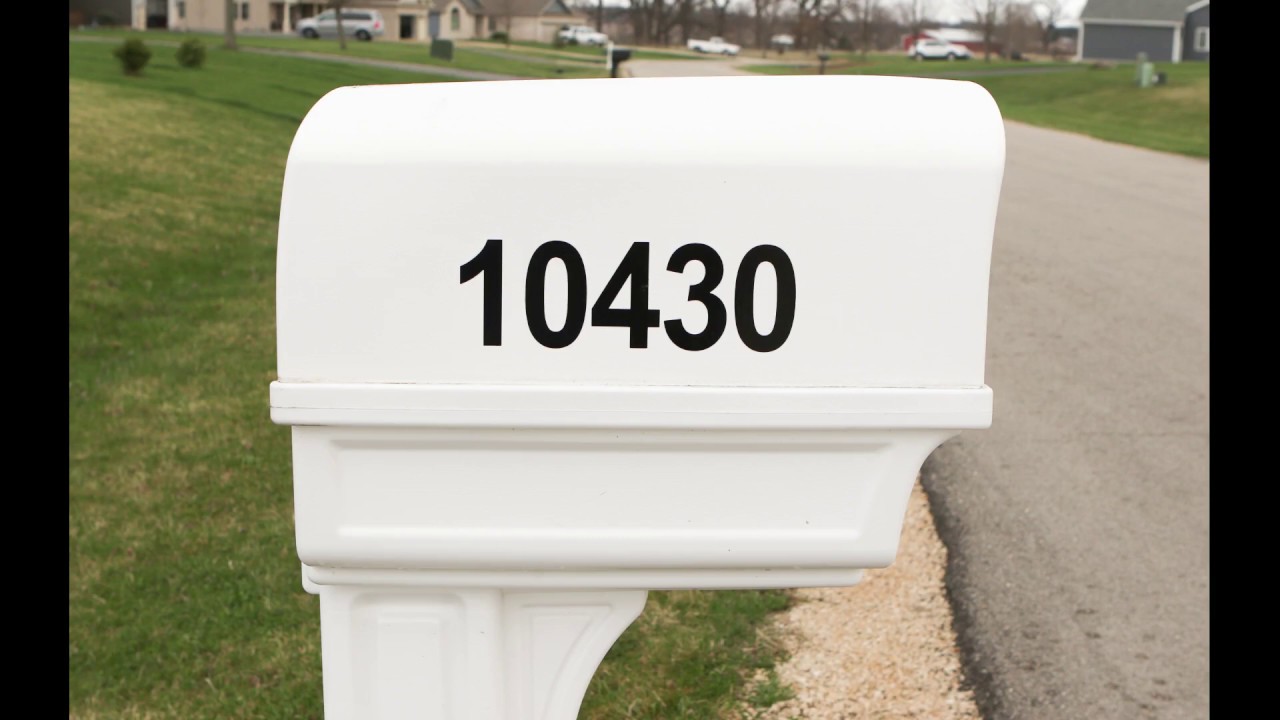 How to install Mailbox Numbers | Perfect Vinyl Studio