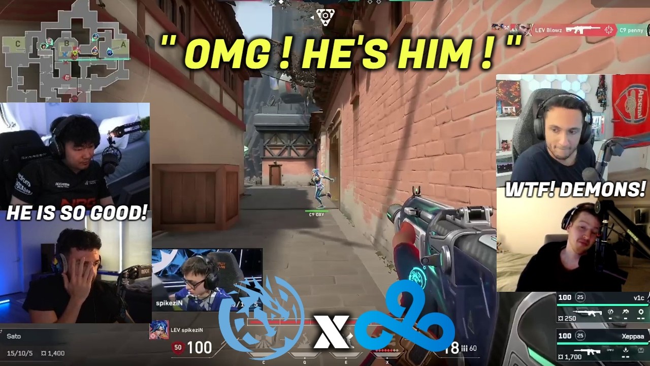 FNS Tarik S0m & Thinkingmansvalo Reacts to LEV vs C9 Crazy Moments in VCT Stage 1