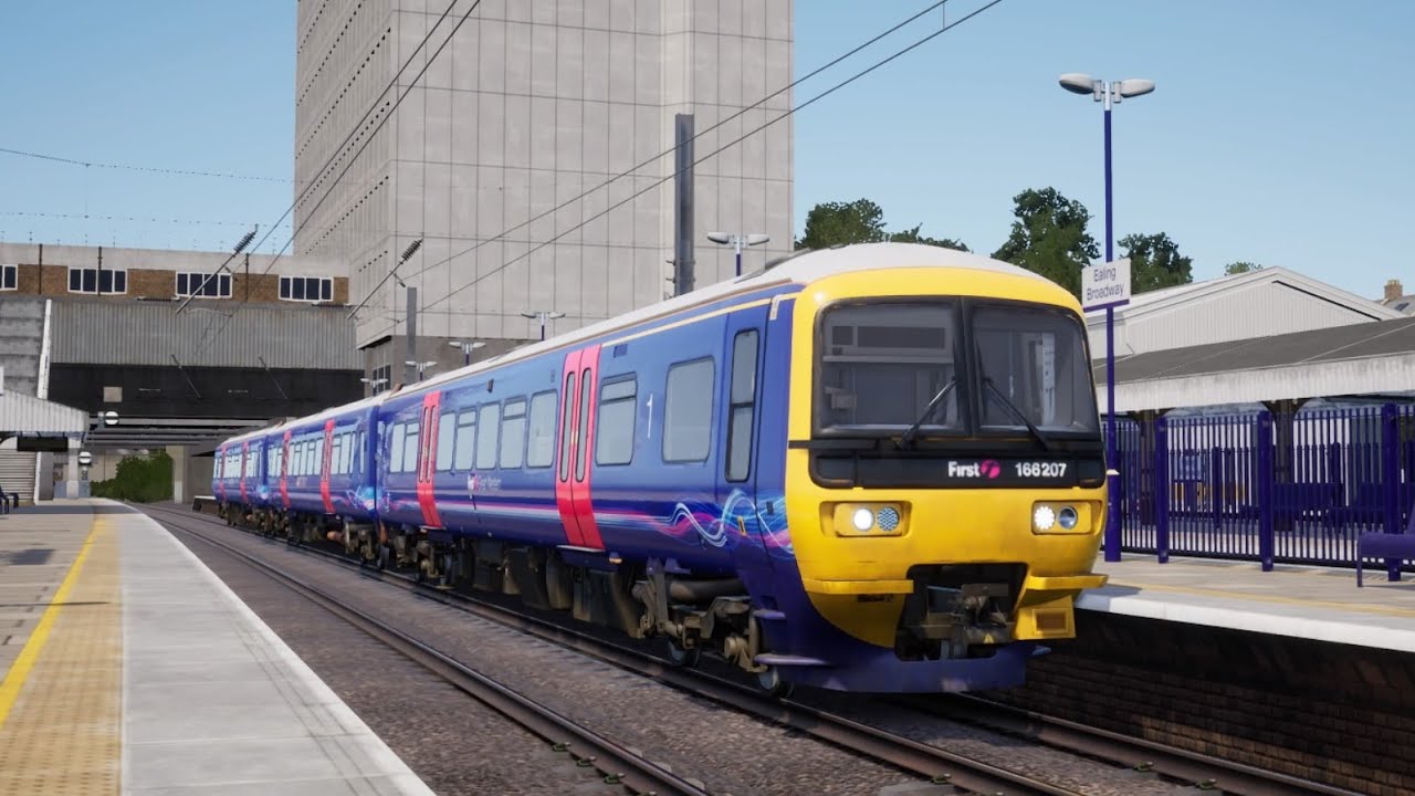 TSW2 Great Western Express - FGW Class 166 Reading to London Paddington