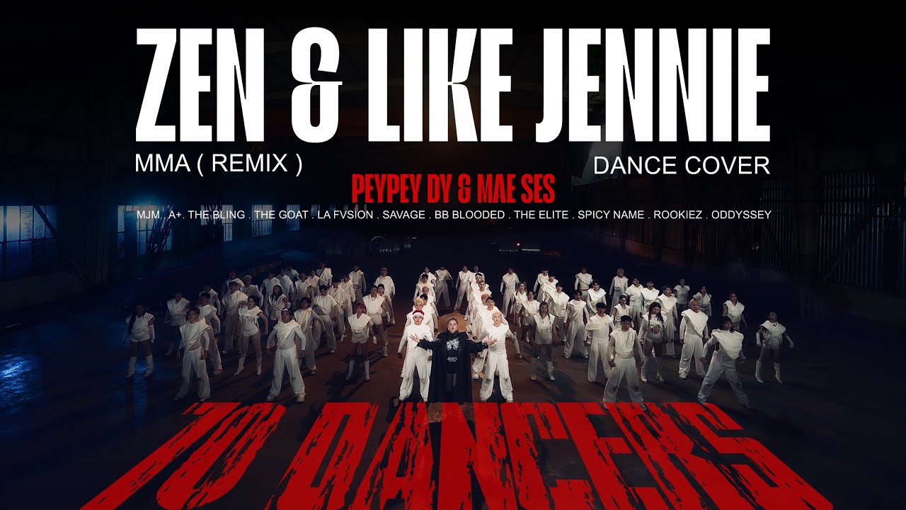 [70 DANCERS] ZEN & like JENNIE (MMA remix) Dance Cover From CAMBODIA