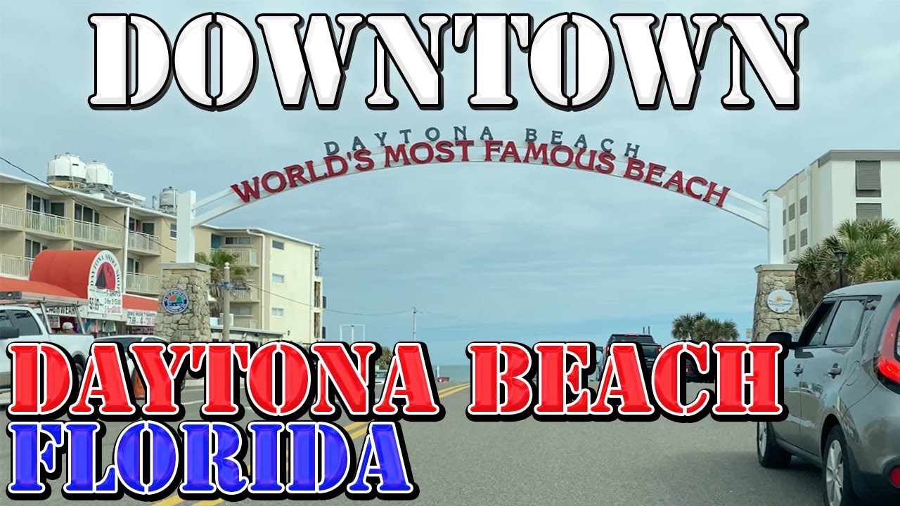 Daytona Beach - Florida - 4K Downtown Drive
