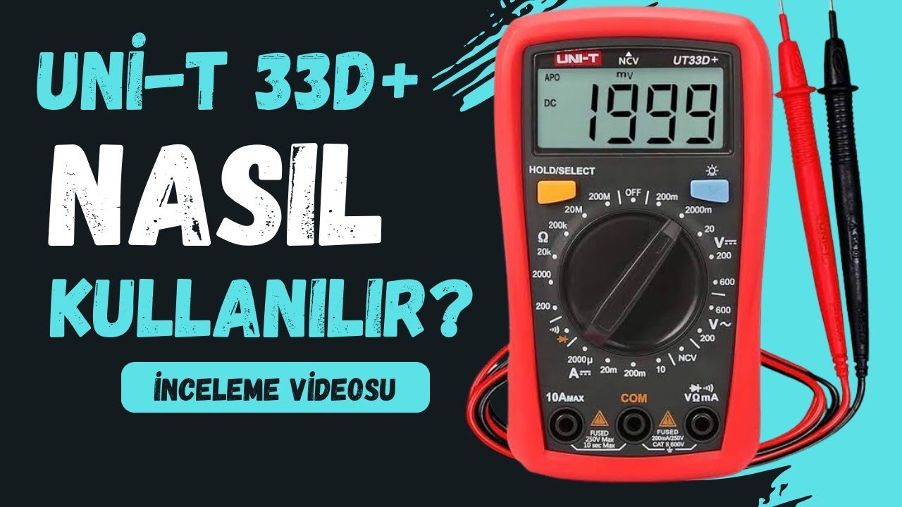 unit 33d+ Multimetre kullanım rehberi