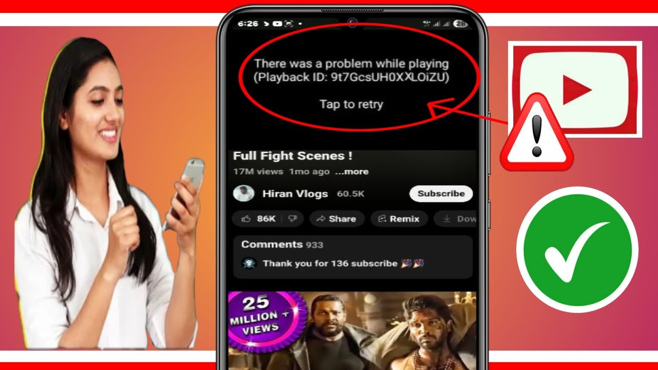 How to Fix YouTube There was a problem while playing Playback ID Error Problem