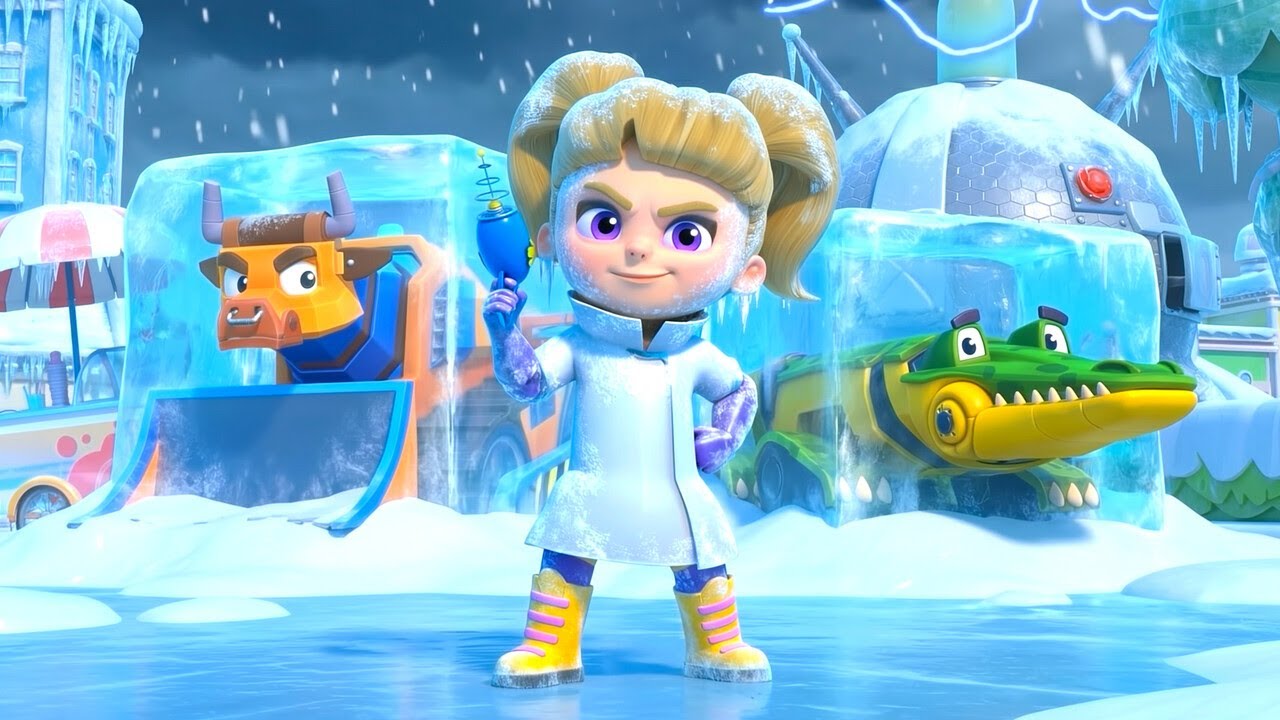 Evil Villain wants to change the WEATHER! Hurry, CROCODILE CAR | Protect the environment | AnimaCar