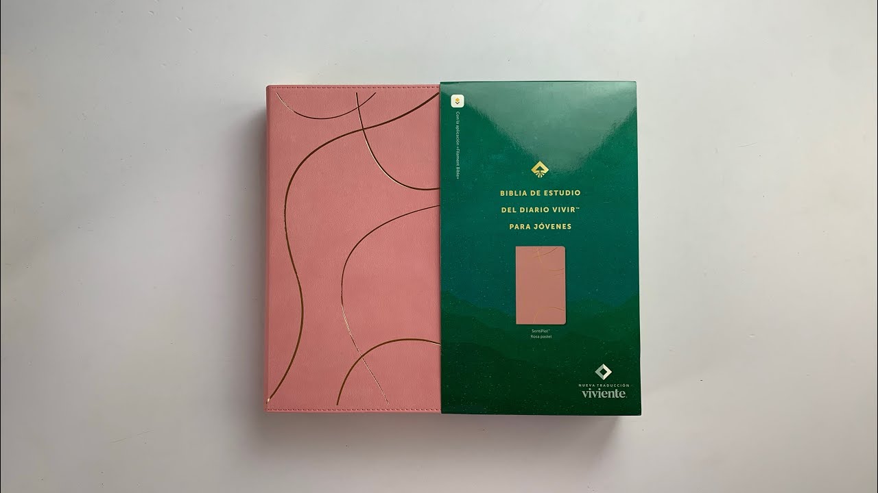 Biblia de Estudio del Diario Vivir para Jóvenes - NTV - Nueva Traducción Viviente - Rosa 