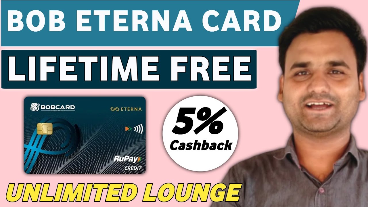 BOB ETERNA Premium Credit Card Lifetime Free | Best For Online Shopping, Dining & Travel 