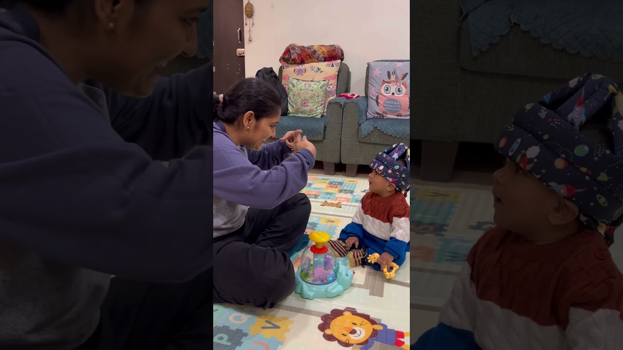 My 6 month baby learning #babyvlog #themokshlife