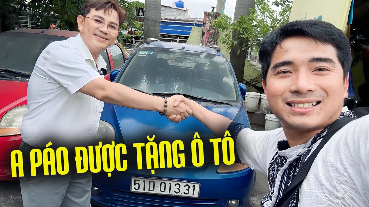 A Páo Được Tặng Ô Tô Của Doanh Nhân Hoàng Thủy Sài Gòn -  A Páo Vlog