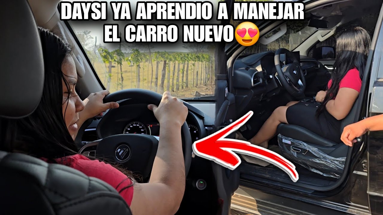 Asi Maneja DAYSI El Carro Nuevo De EDY😍Ella Ya Aprendio a Manejar😱Miren Como Lo Iso🥳