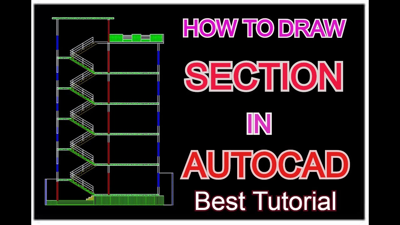 how to draw floor section in autocad ''' Best   AutoCAD Tutoria....