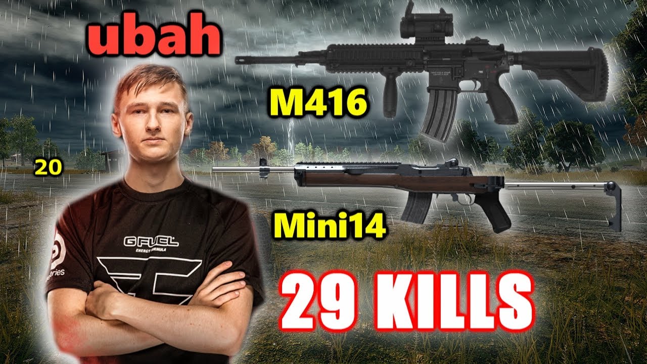 Faze ubah & POKAMOLODOY - 29 KILLS - M416+Mini14 - DUO - PUBG