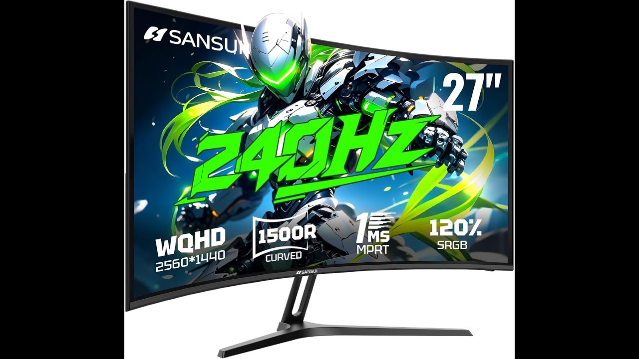 Best Value 240Hz Curved Monitor? | Sansui 27” 2K Gaming Setup 2025
