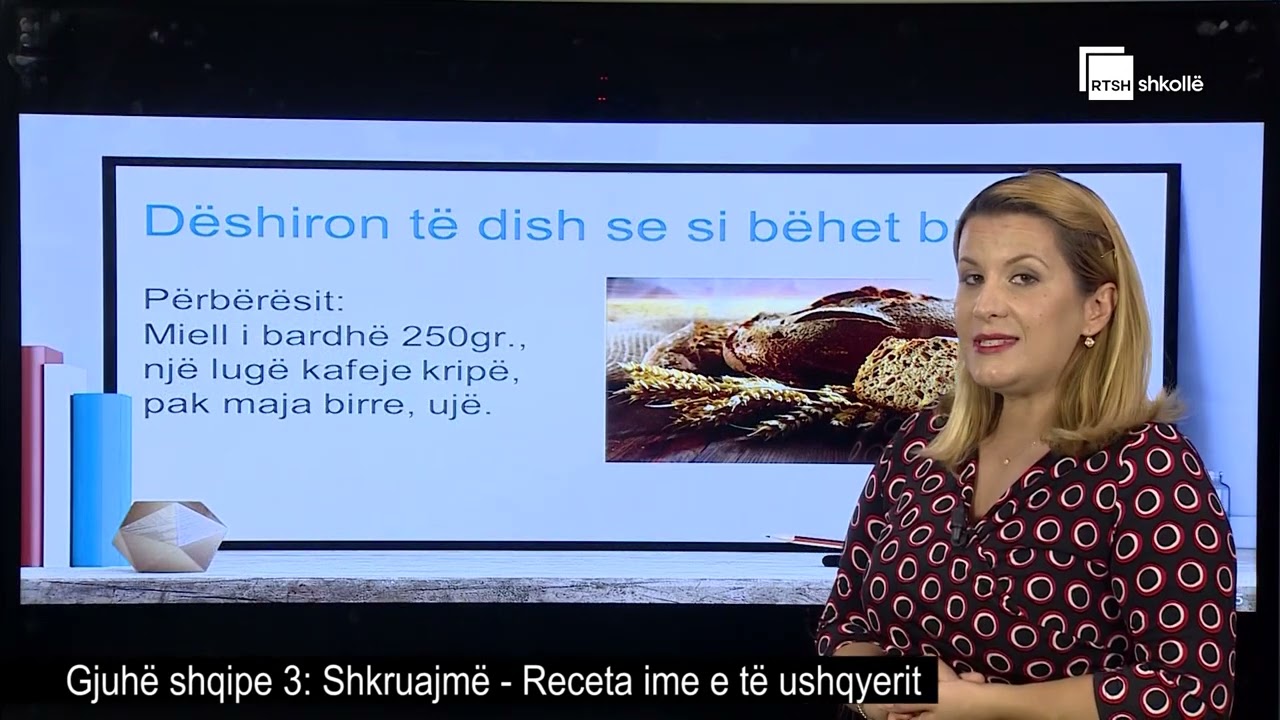 Shkruajmë - Receta ime e të ushqyerit | Gjuhë shqipe 3