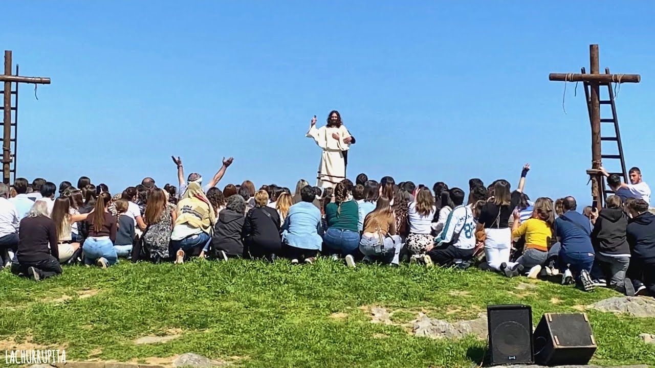 Ensayo con Resurrección de La Pasión Viviente 2025 en Castro Urdiales