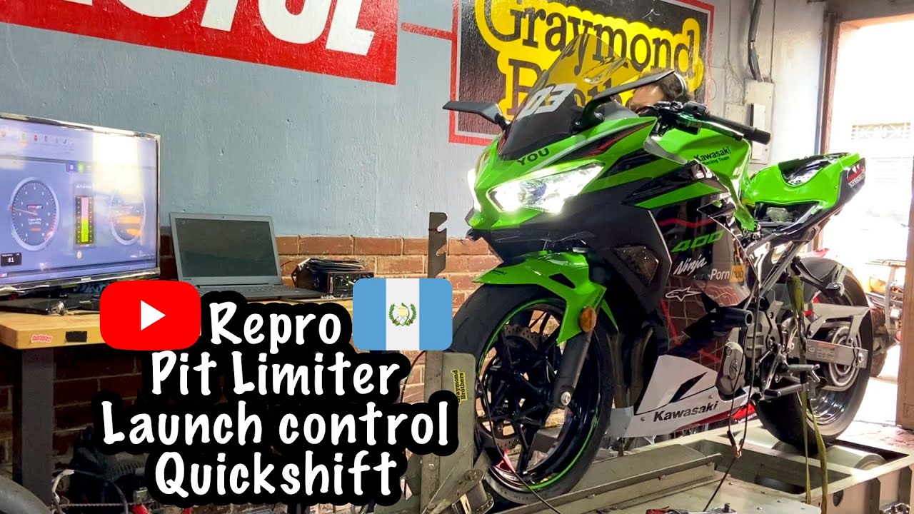 Ninja 400 Repro, Pit Limiter, Launch Control, Quickshift | Chuy en moto | Guatemala