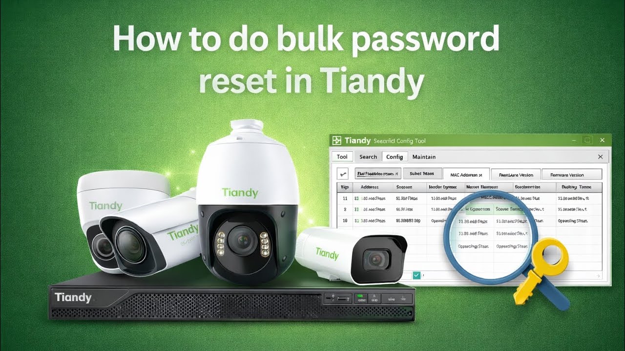 How to do bulk devices password reset in Tiandy