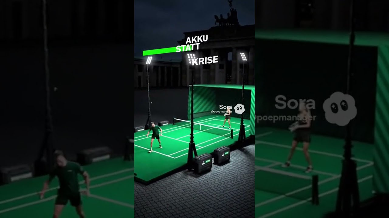 🎾🔋 Tennis bei Blackout?! Der mobile Akku-Tennis-Court (KI-Satire) 