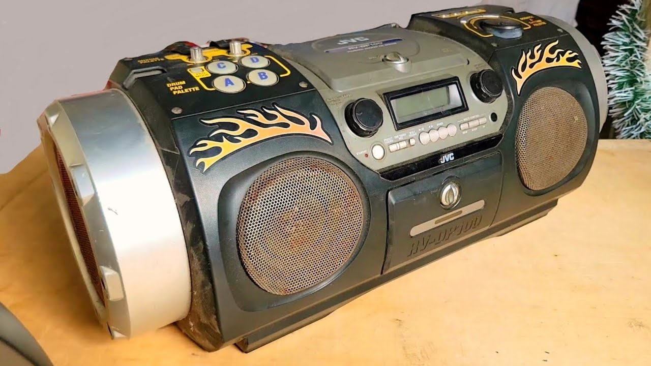 RESTORATION VINTAGE BOOMBOX JVC RV-DP100 