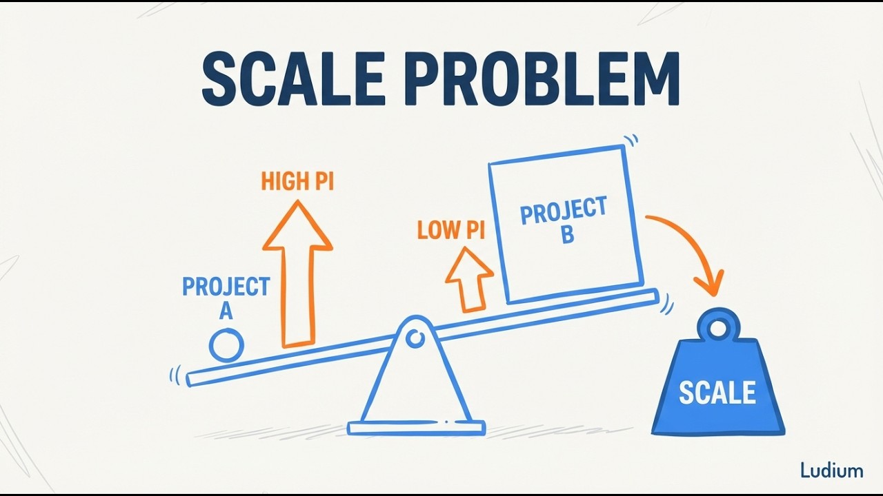 Finance Theory — 18.2: Profitability Index and the Scale Problem