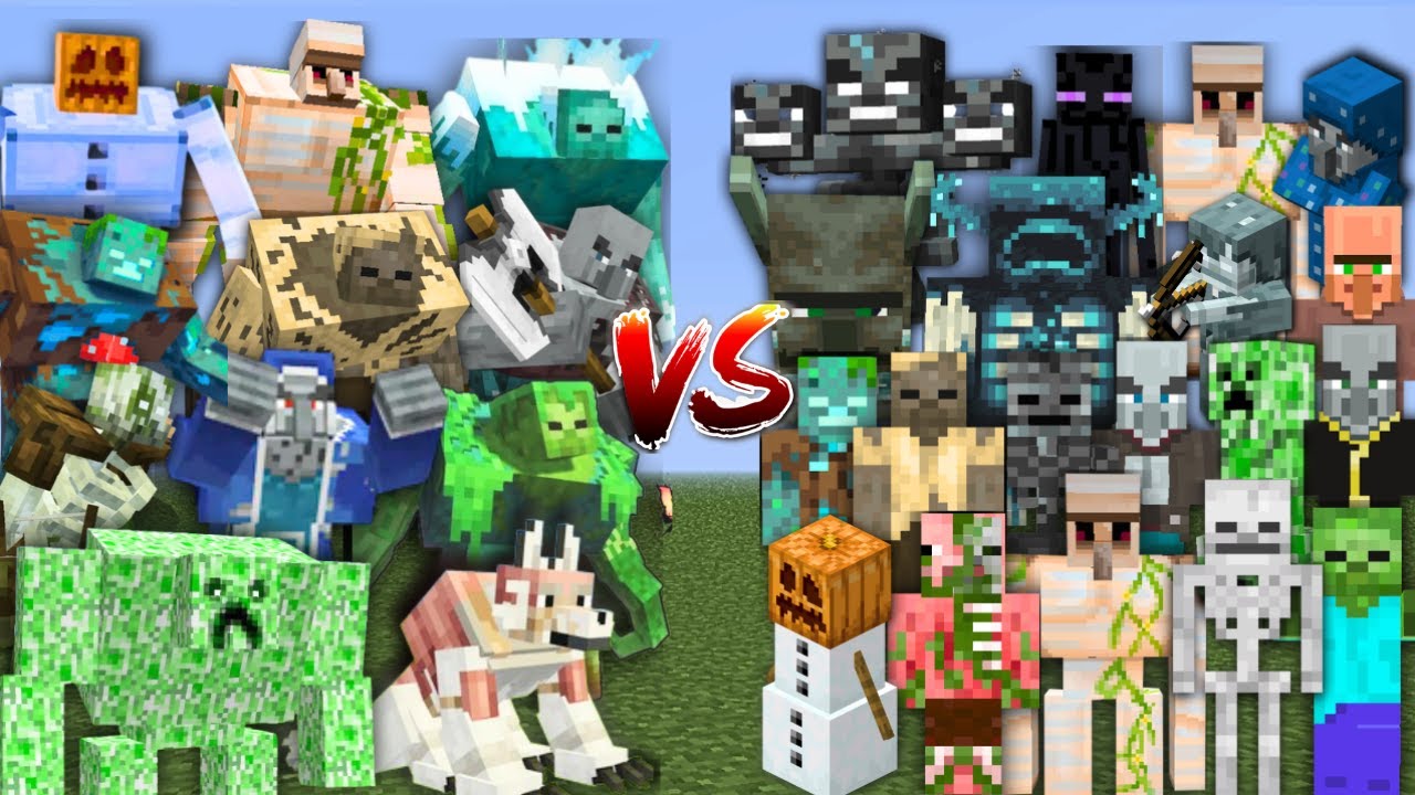 ВСЕ НОВЫЕ МОБЫ-МУТАНТЫ против ВСЕХ МОБОВ в MINECRAFT MOB BATTLE