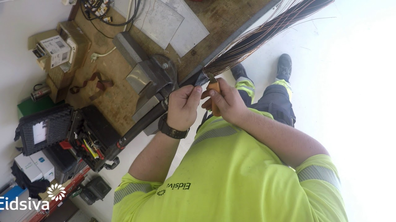 TSLF kabel oppbygning og avmantlign.