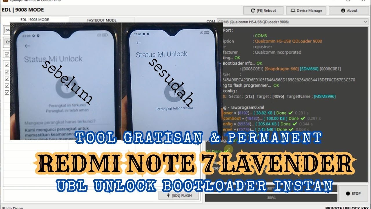 Gratis Semua UBL Instan Redmi Note 7 Lavender Permanent Masih Work 2026