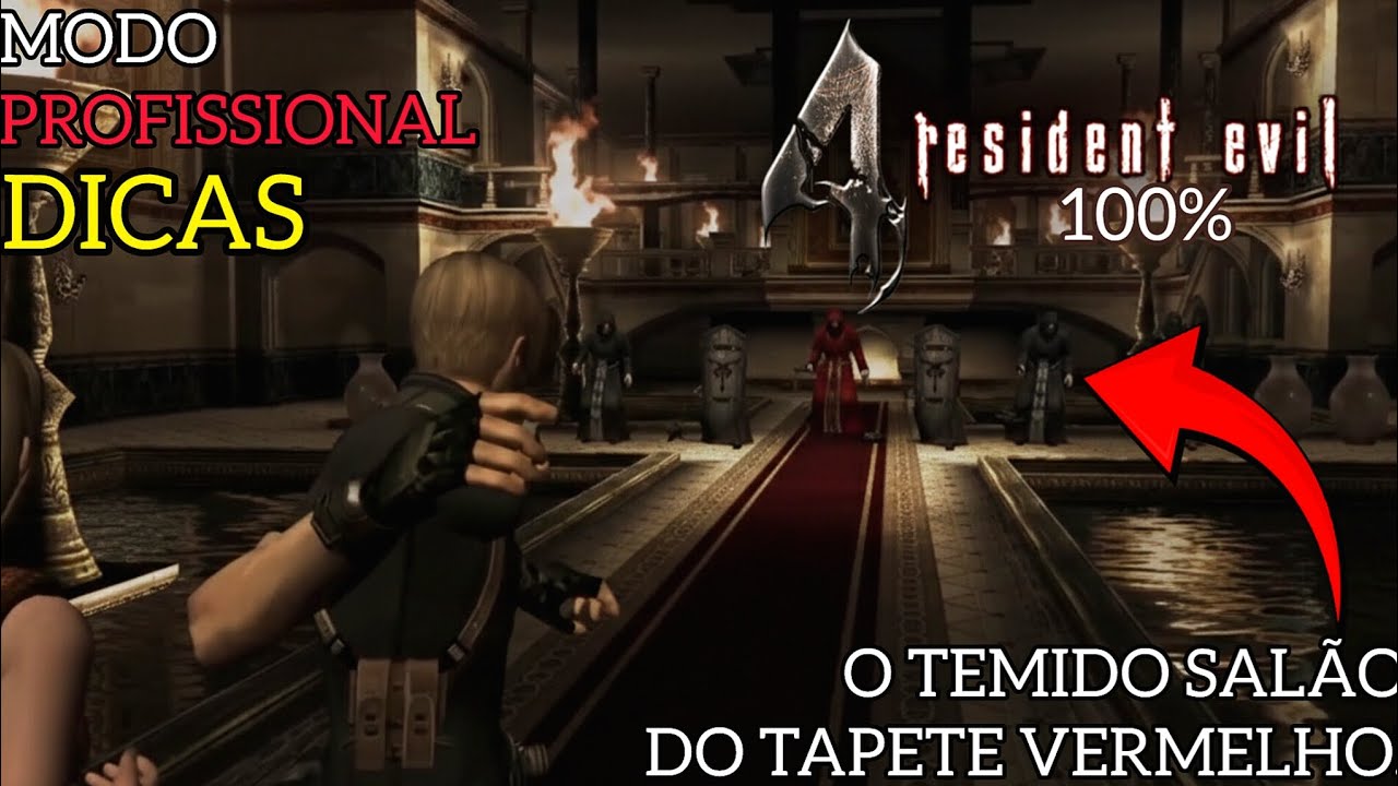 RESIDENT EVIL 4 100% - #15: O Temido Salão do Tapete Vermelho | Modo Profissional Fácil!