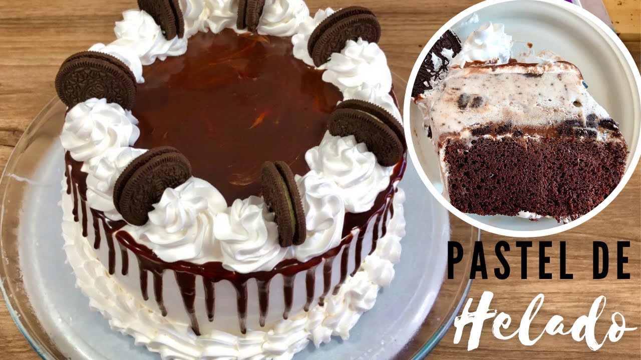PASTEL DE HELADO CON CHOCOLATE | GANACHE DE CHOCOLATE LÍQUIDO | POSTRES CON IXCHEL