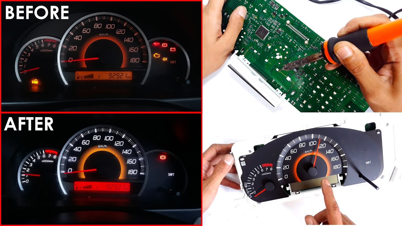 Cara Ganti Warna Lampu Speedometer Mobil Suzuki Karimun Wagon R