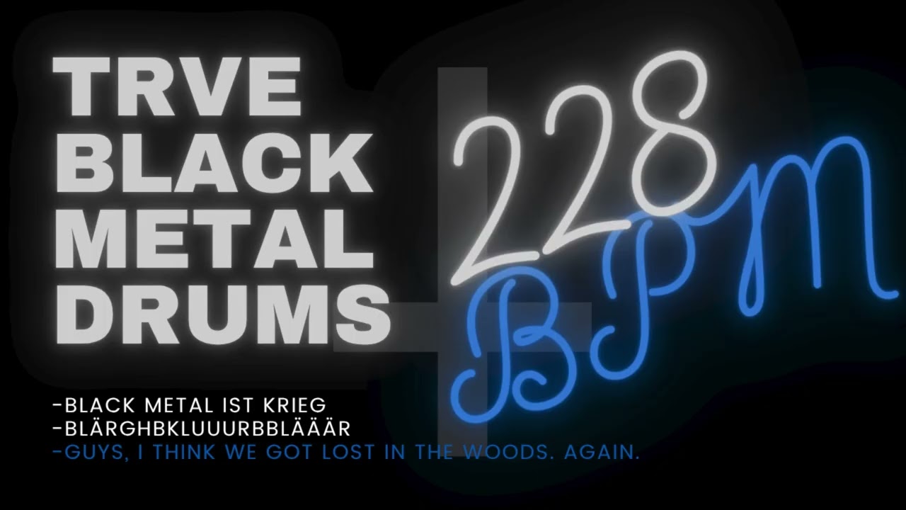 TRVE BLACK METAL DRUMS #32| 228 BPM 3000 SUBSCRIBER SPECIAL!
