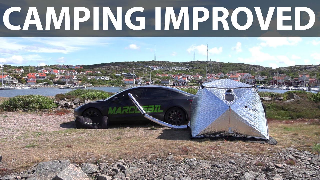 Test of new version of Campstream with Tesla Model 3