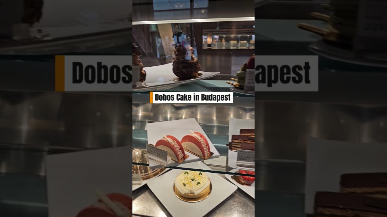 Dobos Cake in Budapest, delicious but very expensive 💰 #dobostorta #doboscake #budapest2025