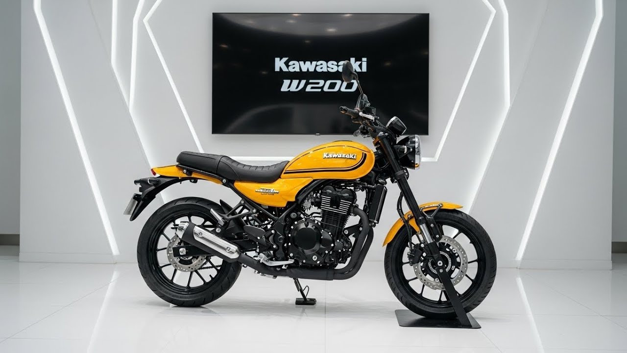 Kawasaki W200 2026 года – современная классика, возрожденная для повседневной езды.
