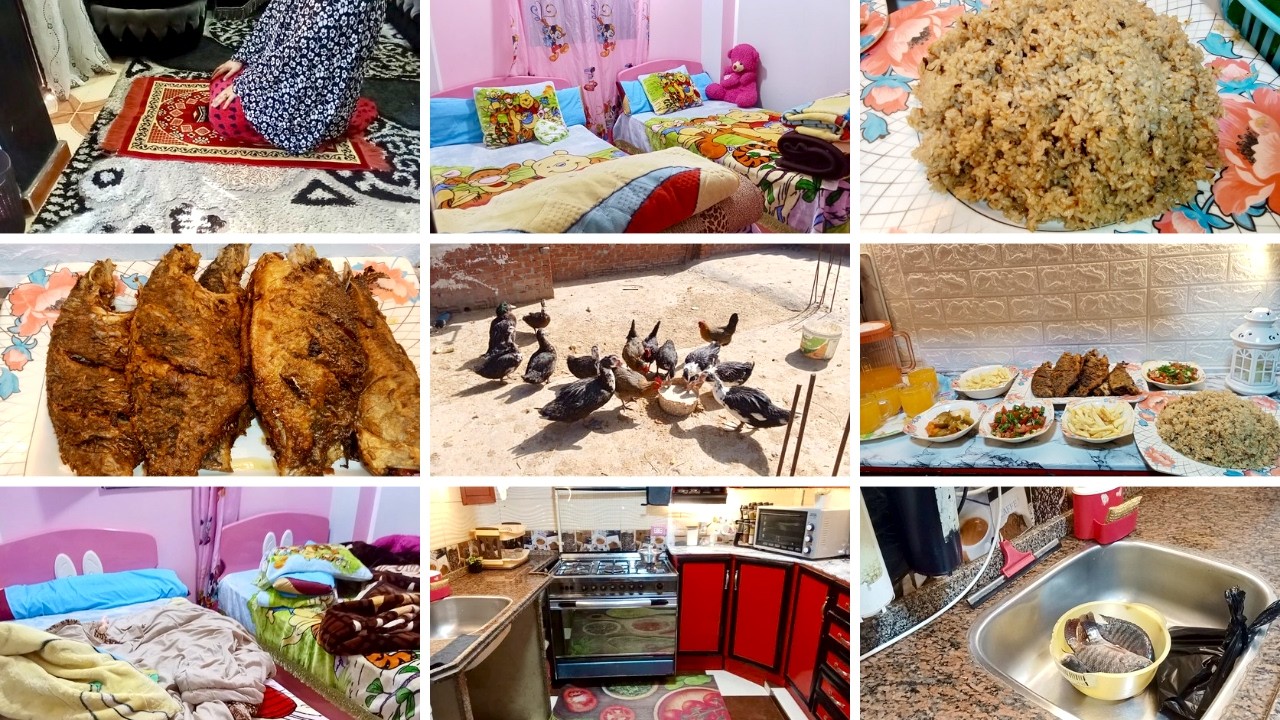 روتين الامهات 🤦 في رمضان 🌙 روتين صباحي تحفيز مع فطار رابع يوم رمضان اقتصادي وعلى قد الايد