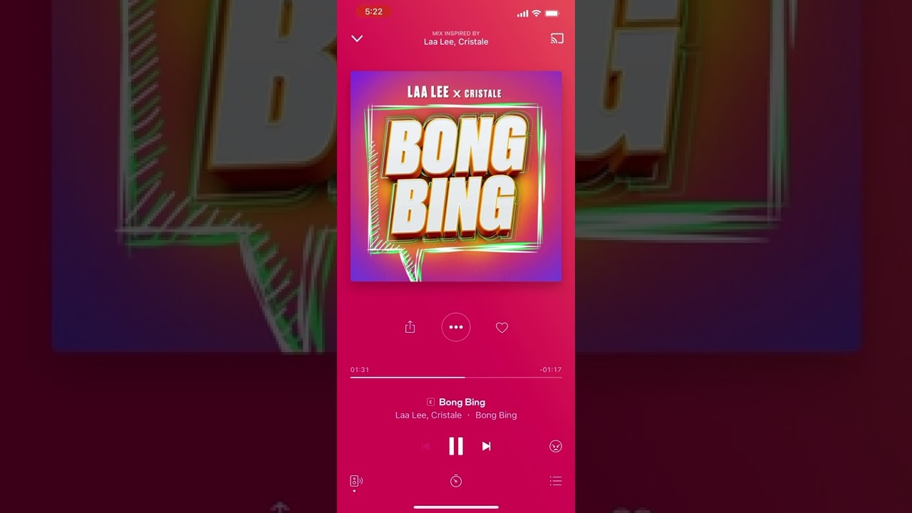 Laa lee ft cristale - bong bing audio