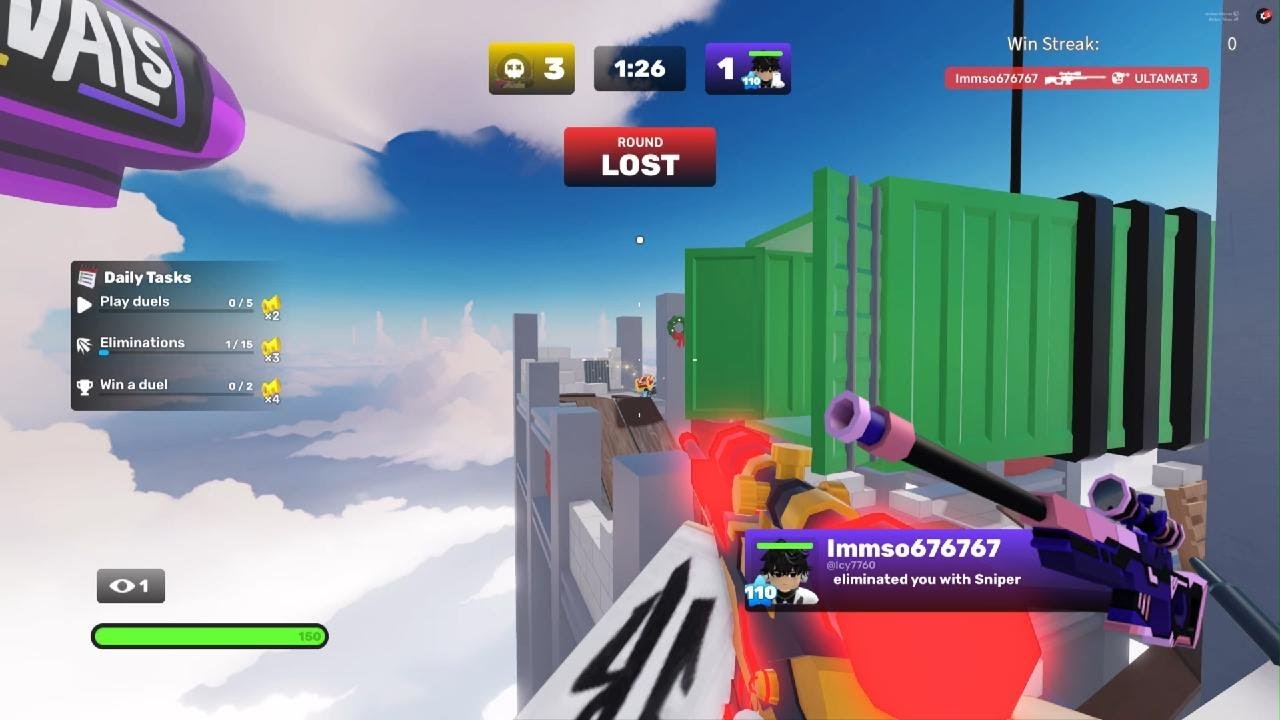 Roblox rivals trying to get as many wins in a row