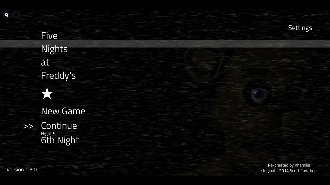 Roblox FNAF 1 Night 5