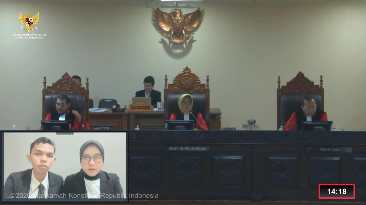 Sidang Perkara Nomor 57/PUU-XXIV/2026. Kamis, 12 Februari 2026.