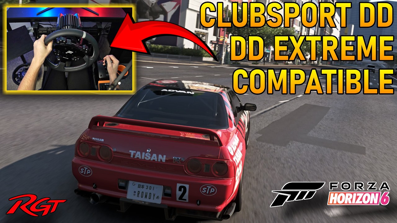 Как настроить совместимость Fanatec Clubsport DD / DD Extreme с Forza Horizon 6 на ПК с помощью п...