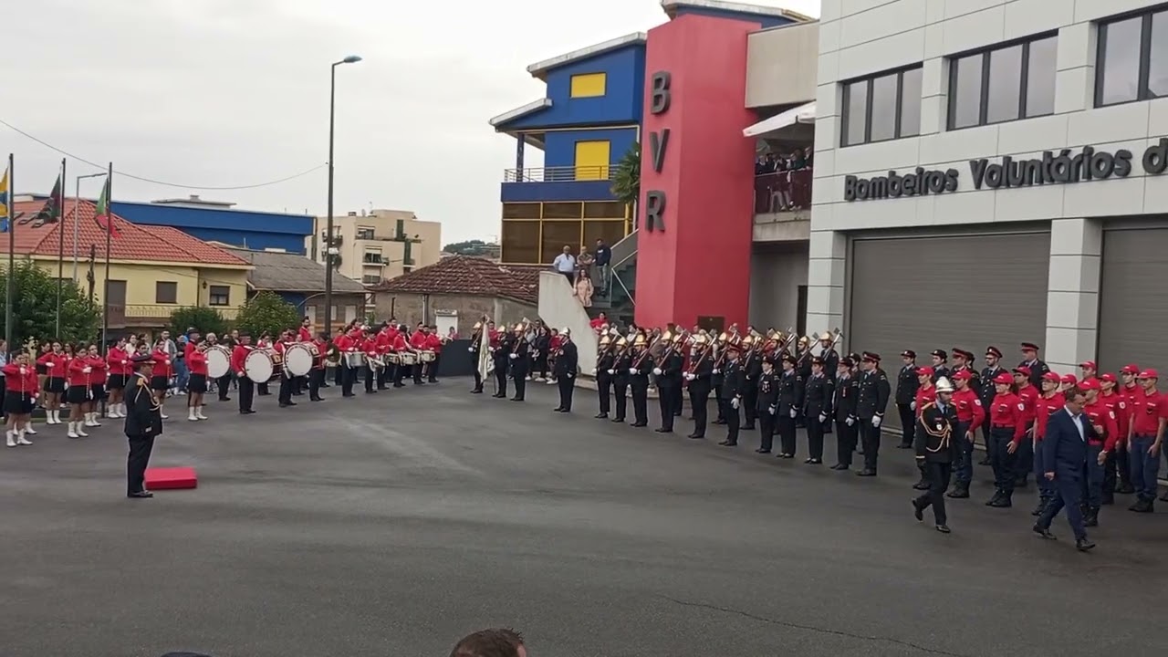 Fanfarra dos Bombeiros Voluntários de Paços de Ferreira no aniversário dos B.V de Rebordosa 
