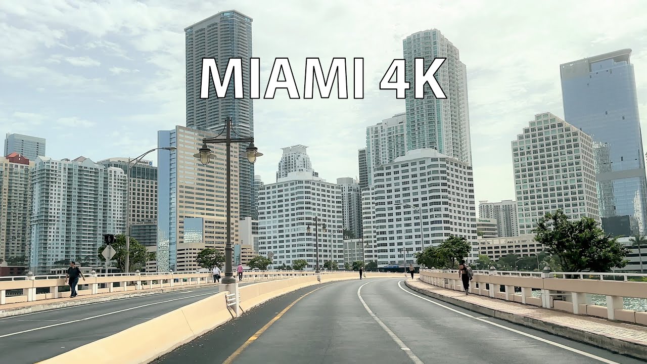 Miami 4K - Scenic Drive - Florida's Gold Coast  - USA