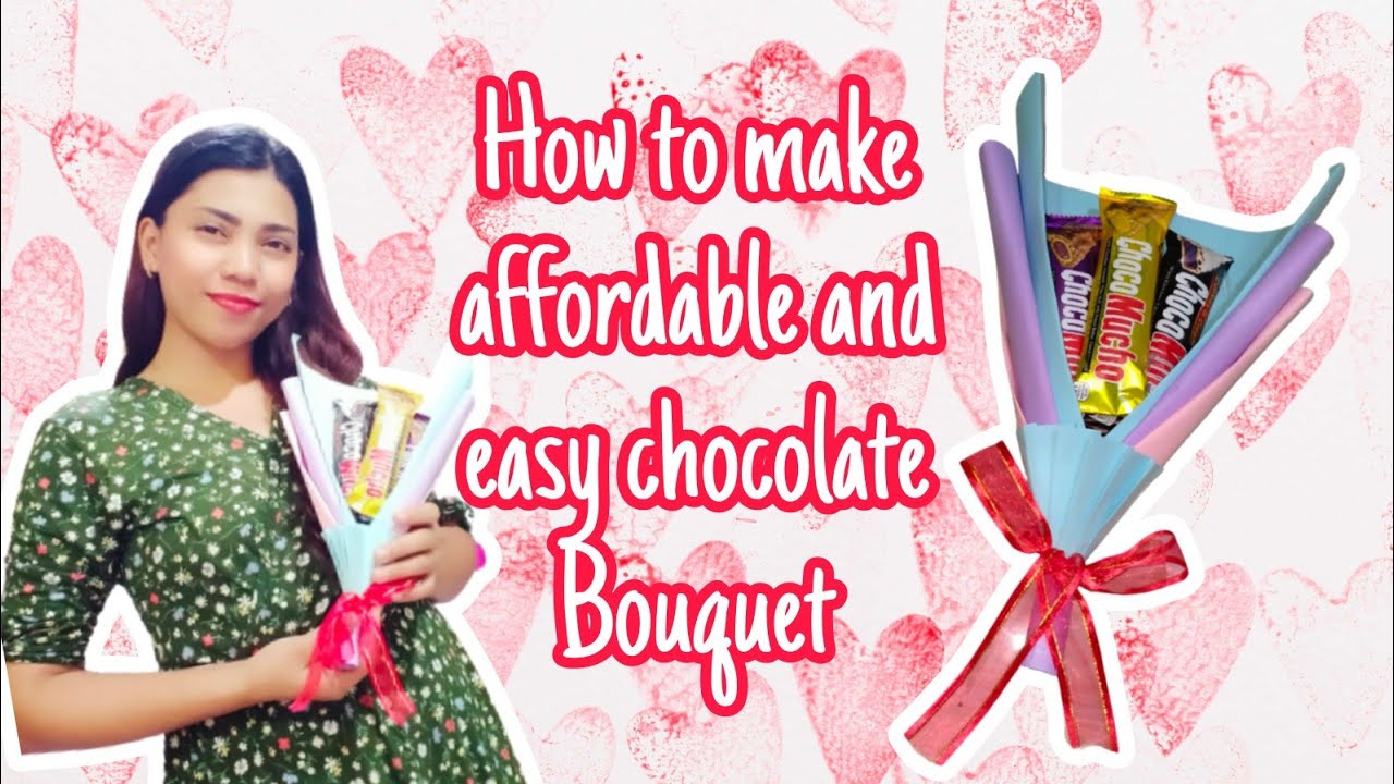 DIY CHOCOLATE BOUQUET / How to make affordable and easy way chocolate Bouquet.