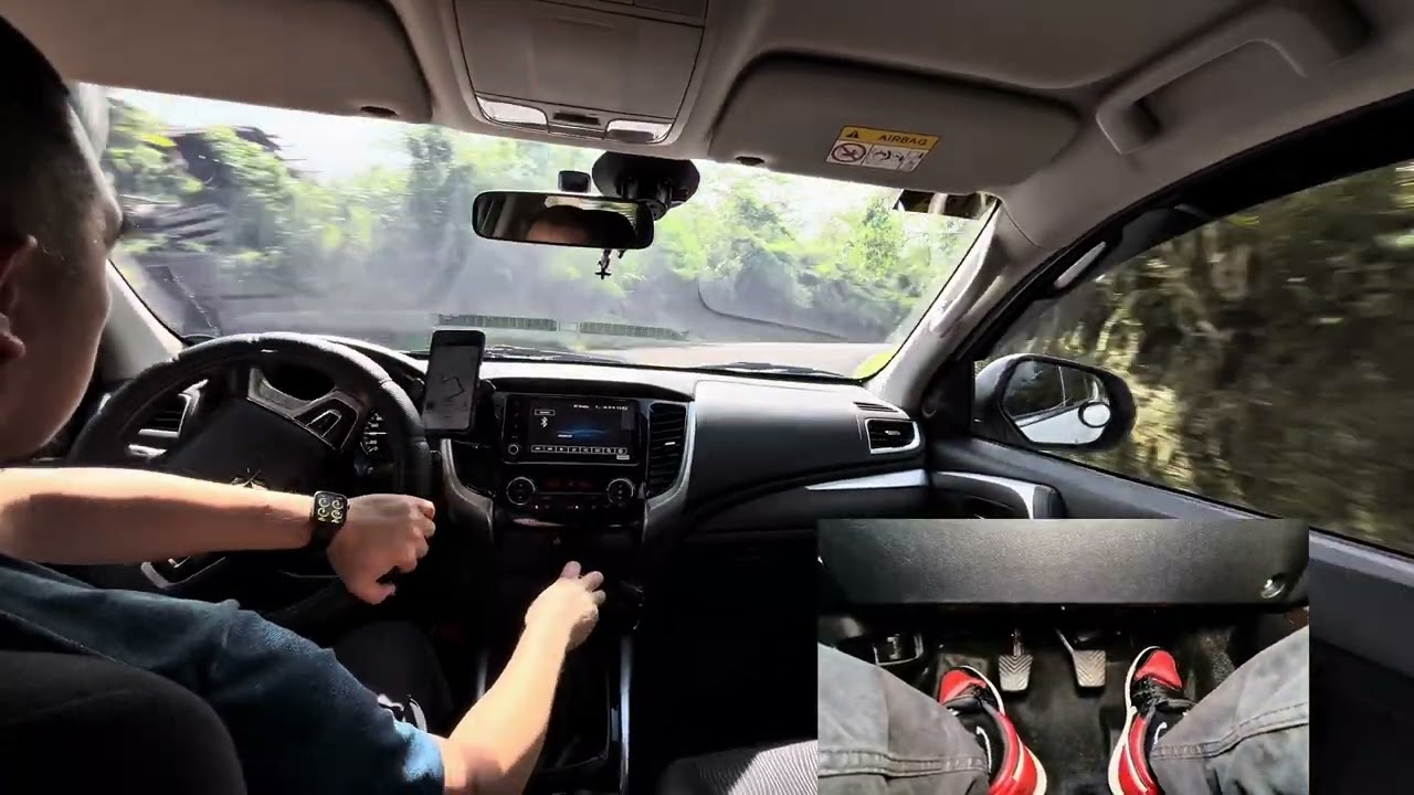 POV driving to Mayon Skyline View Deck | Mitsubishi Montero Sport GLX | ASMR | Pedal Cam