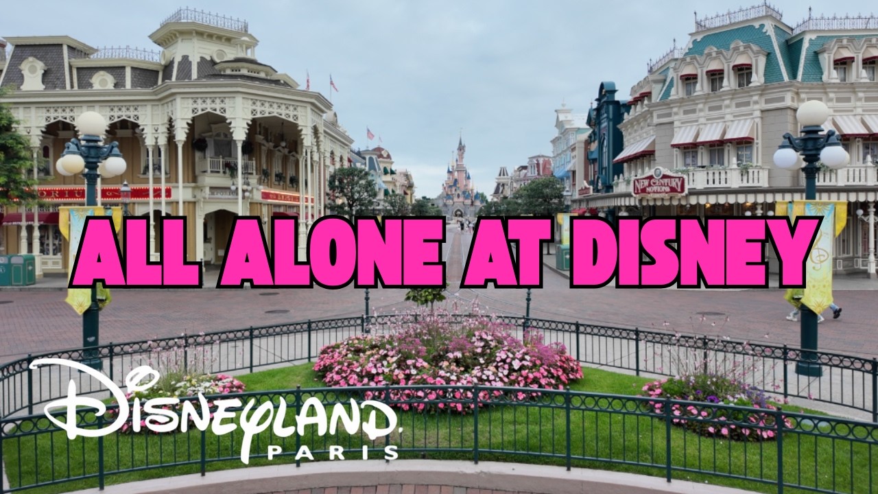 ⏰ Empty Park Morning Walk Disneyland Paris 2025 | Relaxing alone in Disney full walkthrough