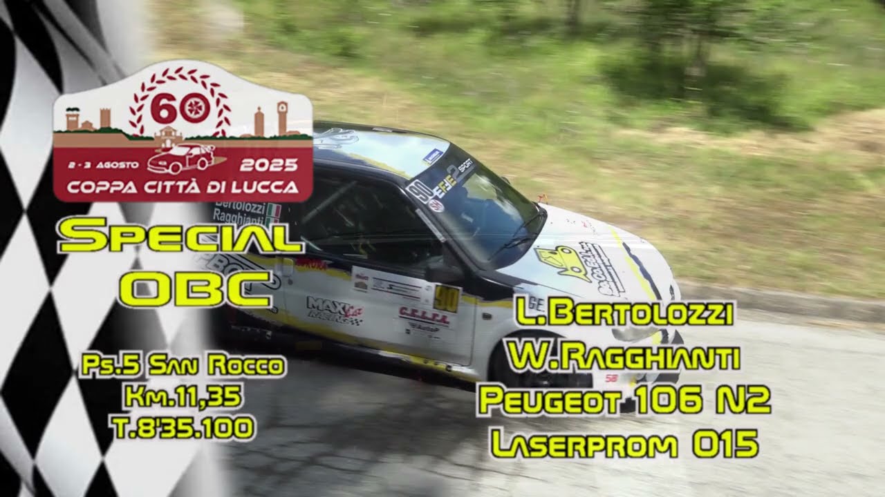 Rally Coppa Città di Lucca 2025 OBC Bertolozzi Ragghianti Ps5 San Rocco