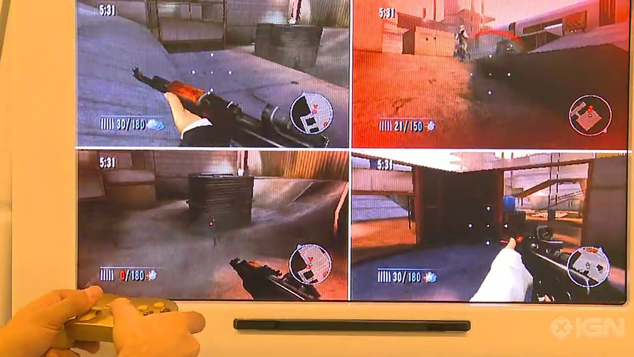 GoldenEye 007 (Wii) - Four-Player Split-Screen (Off-Screen) 4K60 Upscale