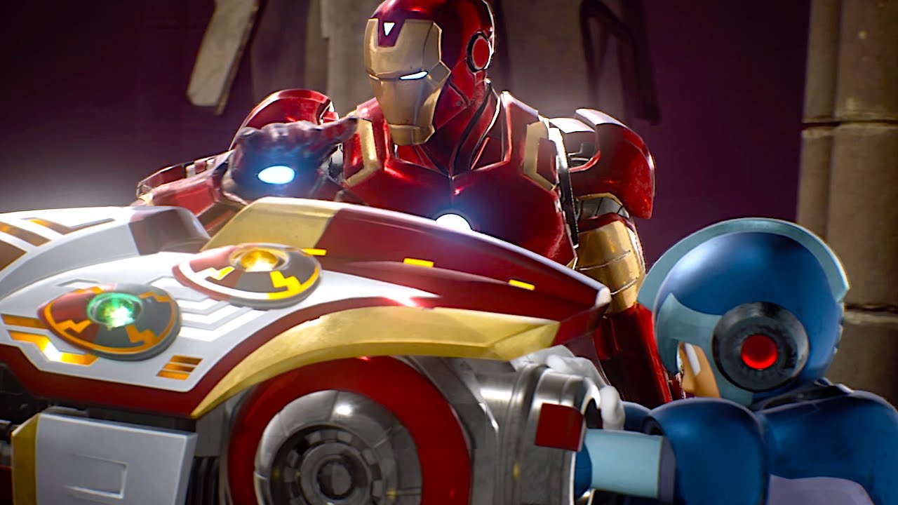 Железный человек создаёт совершенную протонную пушку Мегамена — Marvel vs Capcom Infinite